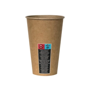 Kubek papierowy KRAM Kraft 180ml op.100 fi.80mm-167702