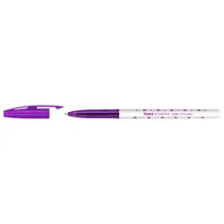 Długopis TOMA w gwiazdki TO-059 superfine 0,5mm - fiolet