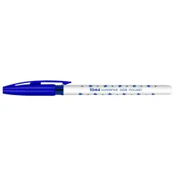 Długopis TOMA w gwiazdki TO-059 superfine 0,5mm - niebieski