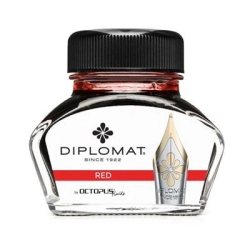 Atrament do piór DIPLOMAT 30ml. - czerwony
