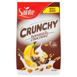 Płatki śniadaniowe SANTE crunchy 350g. - bananowe z czekoladą