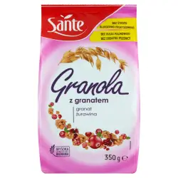 Płatki śniadaniowe SANTE granola 350g. Granat Jagoda
