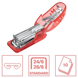 Zszywacz RAPID Mini Colour Breeze F4 do 10k. - koralowy 5001531-169183