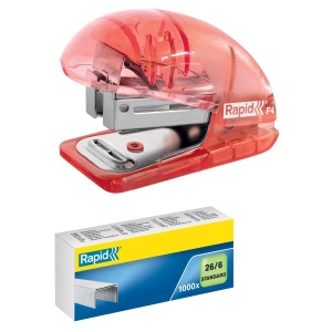 Zszywacz RAPID Mini Colour Breeze F4 do 10k. - koralowy 5001531-169185