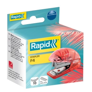 Zszywacz RAPID Mini Colour Breeze F4 do 10k. - koralowy 5001531-169186