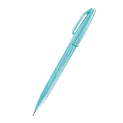 Pisak do kaligrafii PENTEL SES15 Brush Pen - błękitny jasny