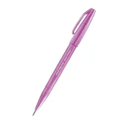 Pisak do kaligrafii PENTEL SES15 Brush Pen - purpurowy
