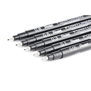 Cienkopis PENTEL POINTLINER końcówka 0,5mm - sepia-177731