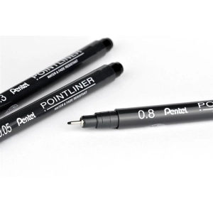 Cienkopis PENTEL POINTLINER końcówka 2,0mm - czarny-177750