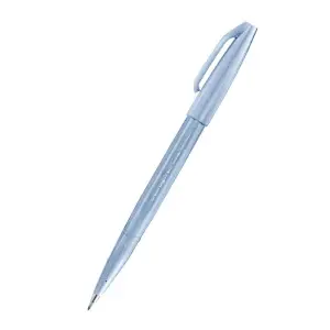 Pisak do kaligrafii PENTEL SES15 Brush Pen - szary błękit