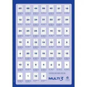 Etykiety MULTI 3 63,5x72mm (12) op.100 AP10493-178459