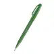 Pisak do kaligrafii PENTEL SES15 Brush Pen - zielony oliwka