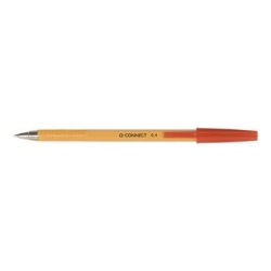 Długopis Q-CONNET z wymiennym wkładem 0,4mm zawieszka - czerwony