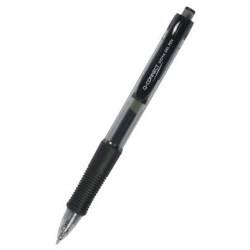 Długopis żelowy Q-CONNET automatyczny 0,5mm zawiszka - czarny