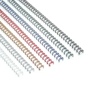 Grzbiety drutowe ARGO 3:1 14,3mm op.100 - srebrne