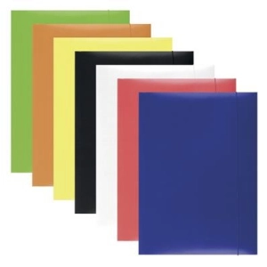 Teczka z gumką A4 OFFICE PRODUCTS karton 300g. 3-skrzydłowa - mix kolorów-179655
