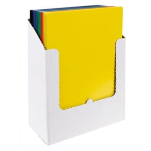 Teczka z gumką A4 OFFICE PRODUCTS karton 300g. 3-skrzydłowa - mix kolorów-179656