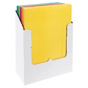 Teczka z gumką A4 OFFICE PRODUCTS Fluo karton 300g. 3-skrzydłowa - mix kolorów-179659