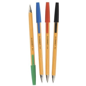 Długopis Q-CONNET z wymiennym wkładem 0,4mm zawieszka - czerwony-179682
