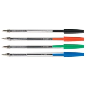 Długopis Q-CONNET z wymiennym wkładem 0,7mm zawieszka - czarny-179705