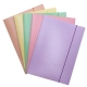 Teczka z gumką A4 OFFICE PRODUCTS Pastelowa karton 300g. 3-skrzydłowa - mix kolorów