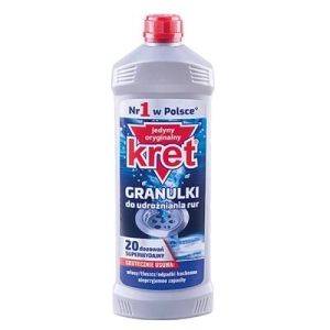 Środek KRET granulki do rur 800g.