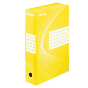 Pudło archiw. ESSELTE BOX 80mm - żółte-18151