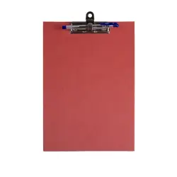 Clipboard PENMATE A4 deska z klipem Ecoline uchwyt na długopis - czerwona TT8419