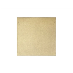 Koperty GALERIA PAPIERU 145x145mm op.10 120g. Pearl - złota