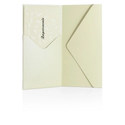 Koperty GALERIA PAPIERU DL 220g. op.5 Pearl kremowy