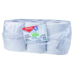 Papier toaletowy OFFICE PRODUCTS makulaturowy 2w. 63m Jumbo op.12 - biały 22046179-14