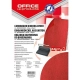 Okładki do bindowania OFFICE PRODUCTS karton A4 skóropodobne op.100 - czerwone