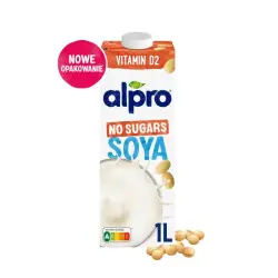 Mleko roślinne napój ALPRO 1l. Sojowy - bez cukru