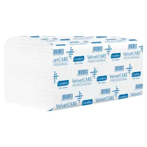 Ręczniki składane ZZ VELVET 2-warstwowe op.3000 listków - białe-184308
