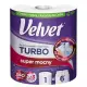 Ręcznik w roli VELVET Turbo 3-warstwowy 300 listków biały celuloza-630622