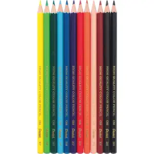 Kredki PENTEL ołówkowe 12 kolorów -18637