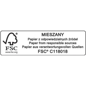 Teczka z gumką DONAU Life Karton A4 500gsm 3-skrz. niebieski-186505