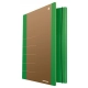 Teczka z gumką DONAU Life Karton A4 500gsm 3-skrz. zielony-630269
