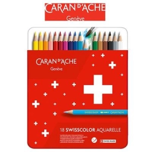 Kredki CARAN D'ACHE Swisscolor Aquarelle 18szt. mix kolorów-197447