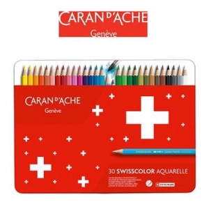 Kredki CARAN D'ACHE Swisscolor Aquarelle 30szt. mix kolorów-197448