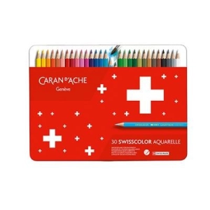 Kredki CARAN D'ACHE Swisscolor Aquarelle 30szt. mix kolorów-197450