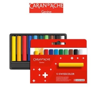Kredki CARAN D'ACHE woskowe Swisscolor kartonowe pudełko 10 szt.-197514
