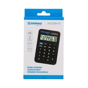 Kalkulator DONAU TECH kieszonkowy K-DT2084-01 8-cyfr. czarny