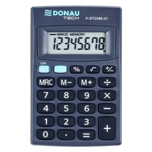 Kalkulator DONAU TECH kieszonkowy K-DT2086-01 8-cyfr. czarny-199500