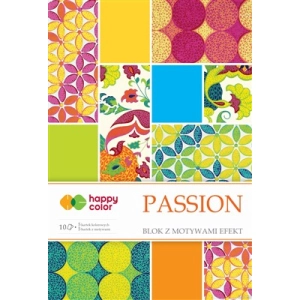 Blok kreatywny zeszyt papierów HAPPY COLOR Deco A4 170g. - passion
