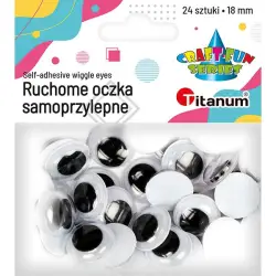 Oczy ruchome TITANUM 18mm op.24 samoprzylepne 417657