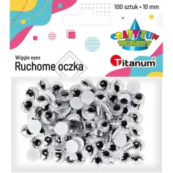 Oczy TITANUM 10mm 100 szt (ORZ003) op.100 242713-690146