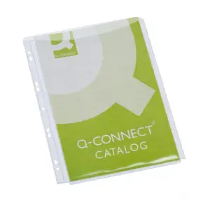 Koszulki Q-CONNECT A4 krystaliczne na katalogi 180mic. op.5-208164