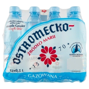 Woda OSTROMECKO 500ml. PET 1szt. - gazowana-208217