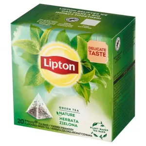 Herbata LIPTON piramidki 20 torebek - Green Nature zielona-208750